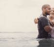 Person being baptized